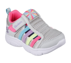 Dívčí Sandály Skechers Flex Blast - Colorful Play Šedé Viacfarebný | CZ.302726N GYMT